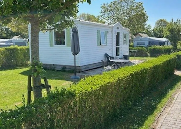 Campingplatz Scheldeoord Zeeland Neben Einem Sandstrand